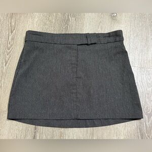 Wet Seal Vintage Y2K Gray Mini Skirt Academia Size 5 90s Grunge Preppy Rachel